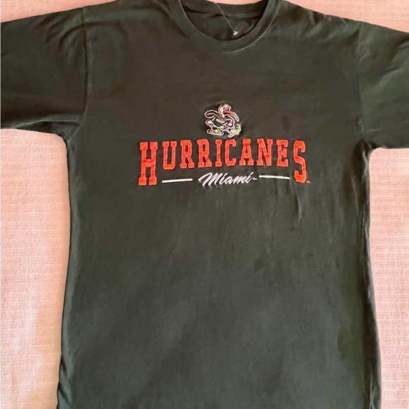 Other - Miami Hurricanes Green Short Sleeve  vintage